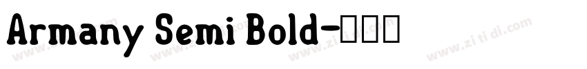 Armany Semi Bold字体转换